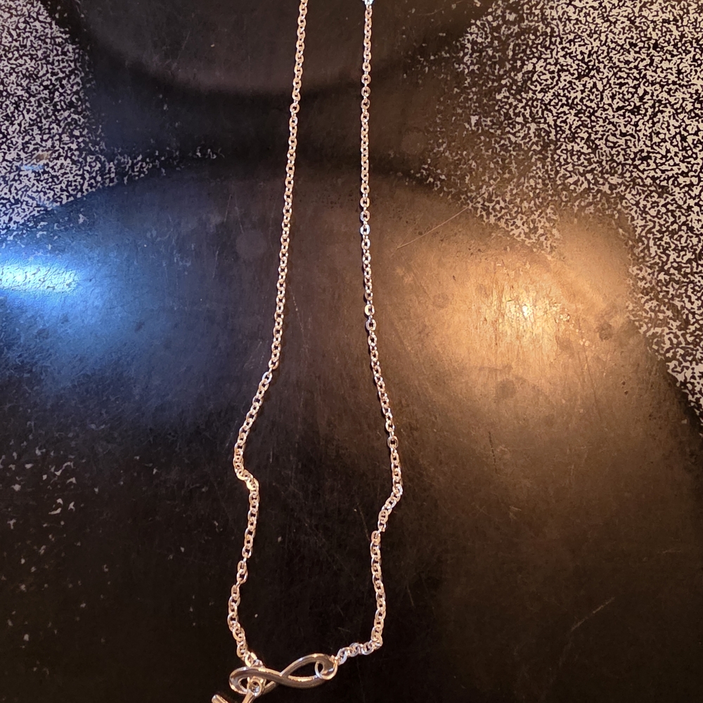 Elegant Silver Infinity Necklace